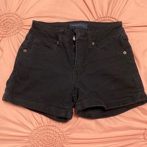 Aeropostale Black Short-High Waisted Midi-Size 0